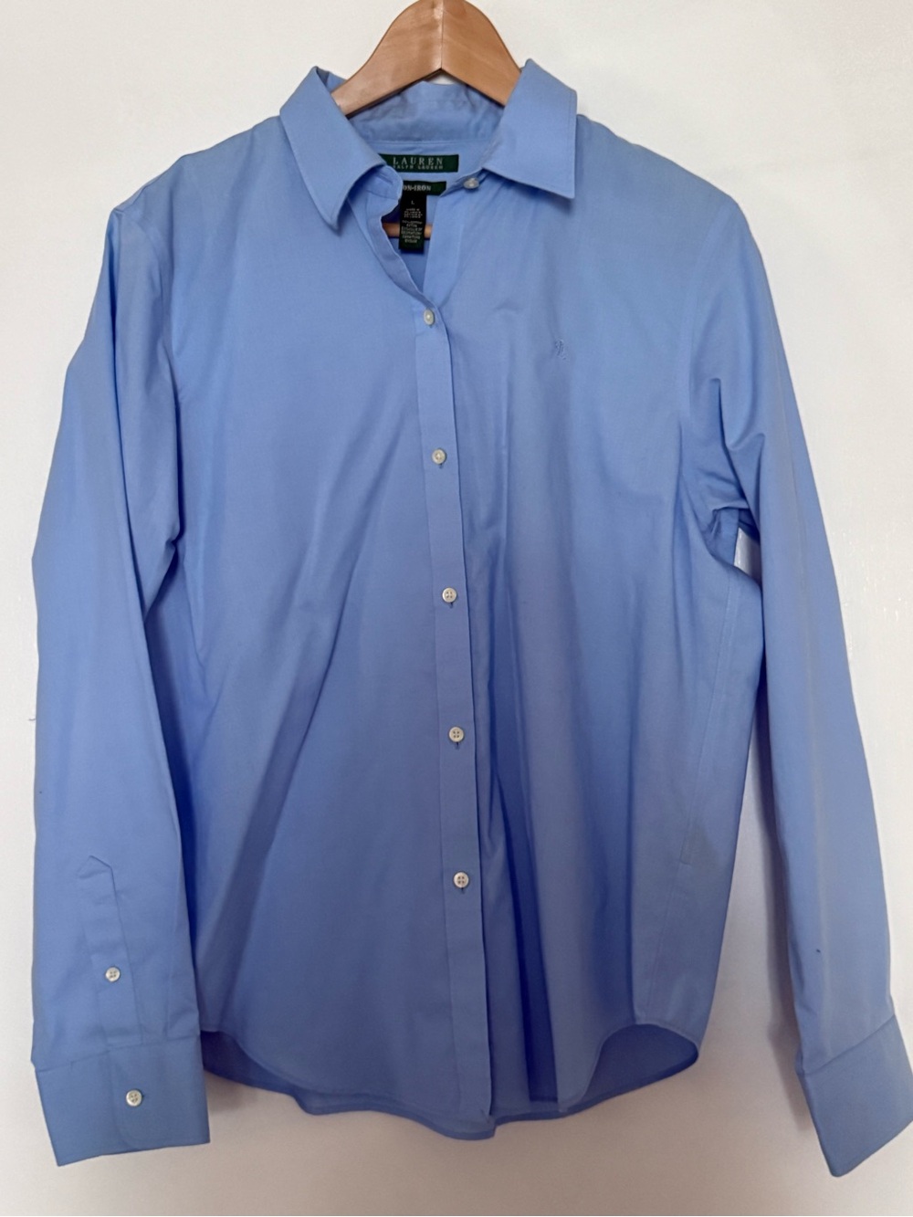 Ralph Lauren Light Blue Button-Down Women's Shirt